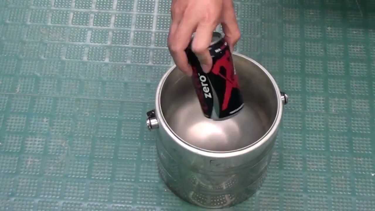 Coke Can in Liquid Nitrogen