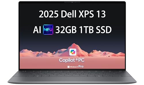 2025 Dell XPS 13 9345 Laptop, Copilot+ AI PC (13.4' FHD+ 120Hz, Qualcomm 12-Core Snapdragon X Elite, 32GB 8848MT/s RAM, 1TB SSD), Thin & Light, 27 Hours Battery Life, IR Webcam, Wi-Fi 7, Win 11 Pro