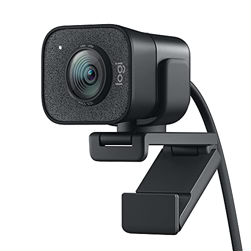 Logitech for Creators StreamCam Premium Webcam for Streaming and Content Creation, Full HD 1080p 60 fps, Glass Lens, Smart Auto-Focus, for PC/Mac – Graphite