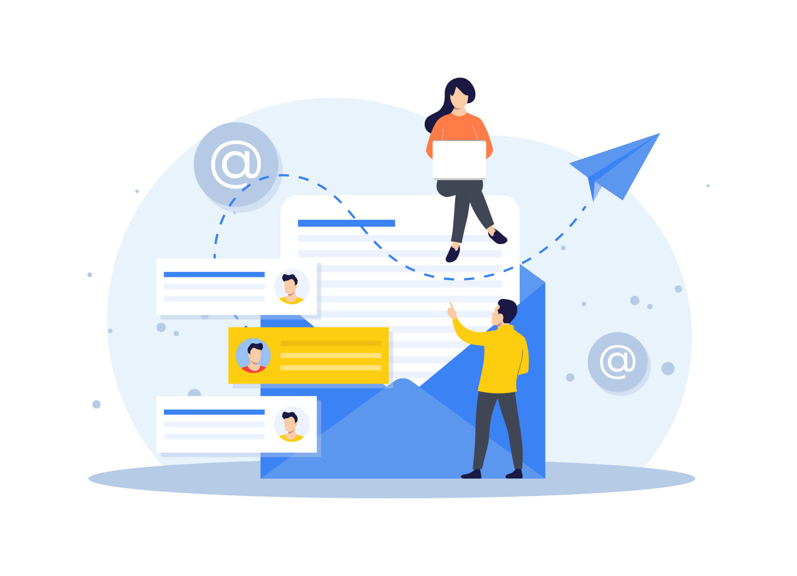 email outreach illustration