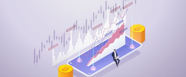 Man analyzing cryptocurrency market trends