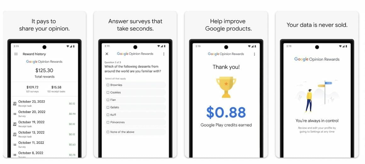 Google Opinion Awards