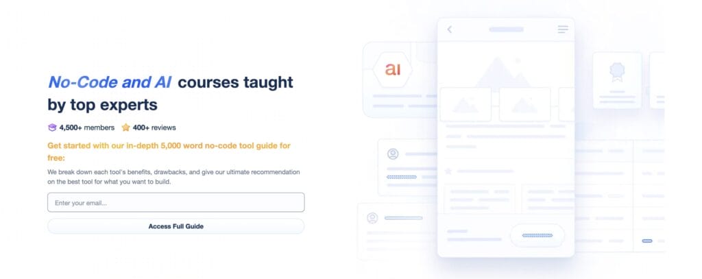 No Code MBA Courses and tutorials to learn nocode2025 2