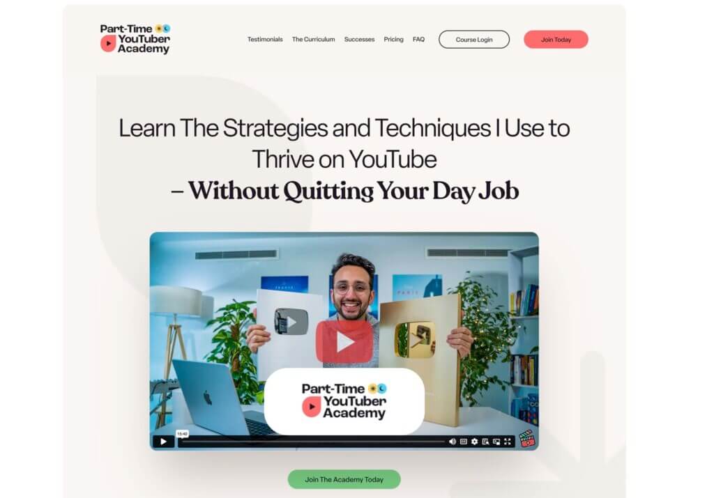 Part Time YouTuber Academy Kick Start Your YouTube Career2025