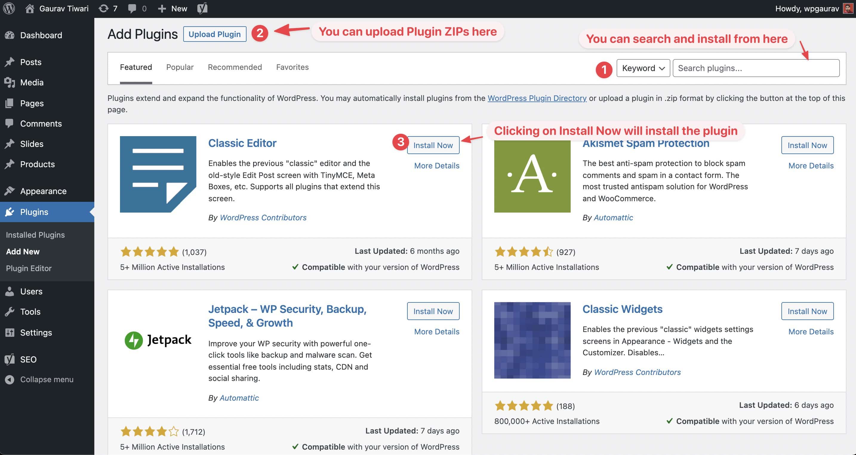 plugin install screen