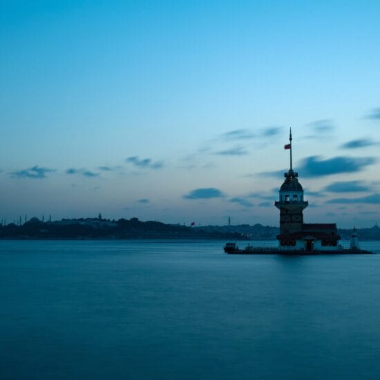 Shot of an anatolian park captured in the sunrise in turkey