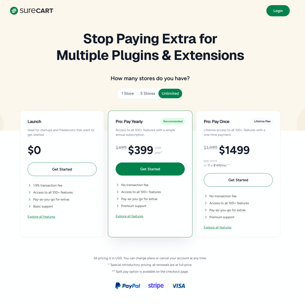 Pricing Start selling…2025