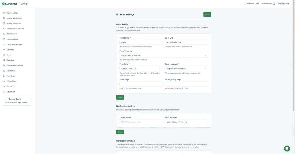 Settings ‹ Gatilab — Wor…2025