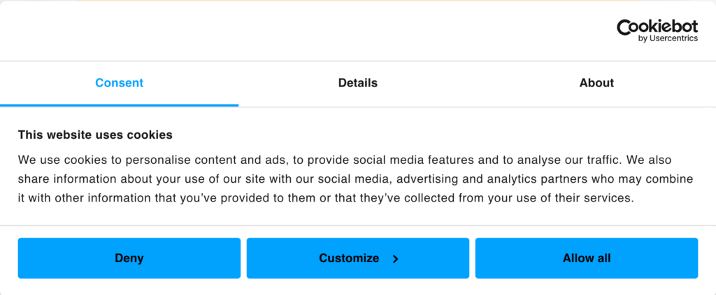 Shopify installation – Cookiebot Support2025