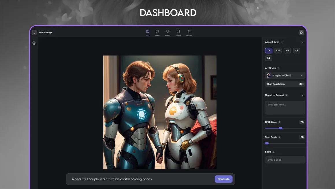 Imagine AI Dashboard