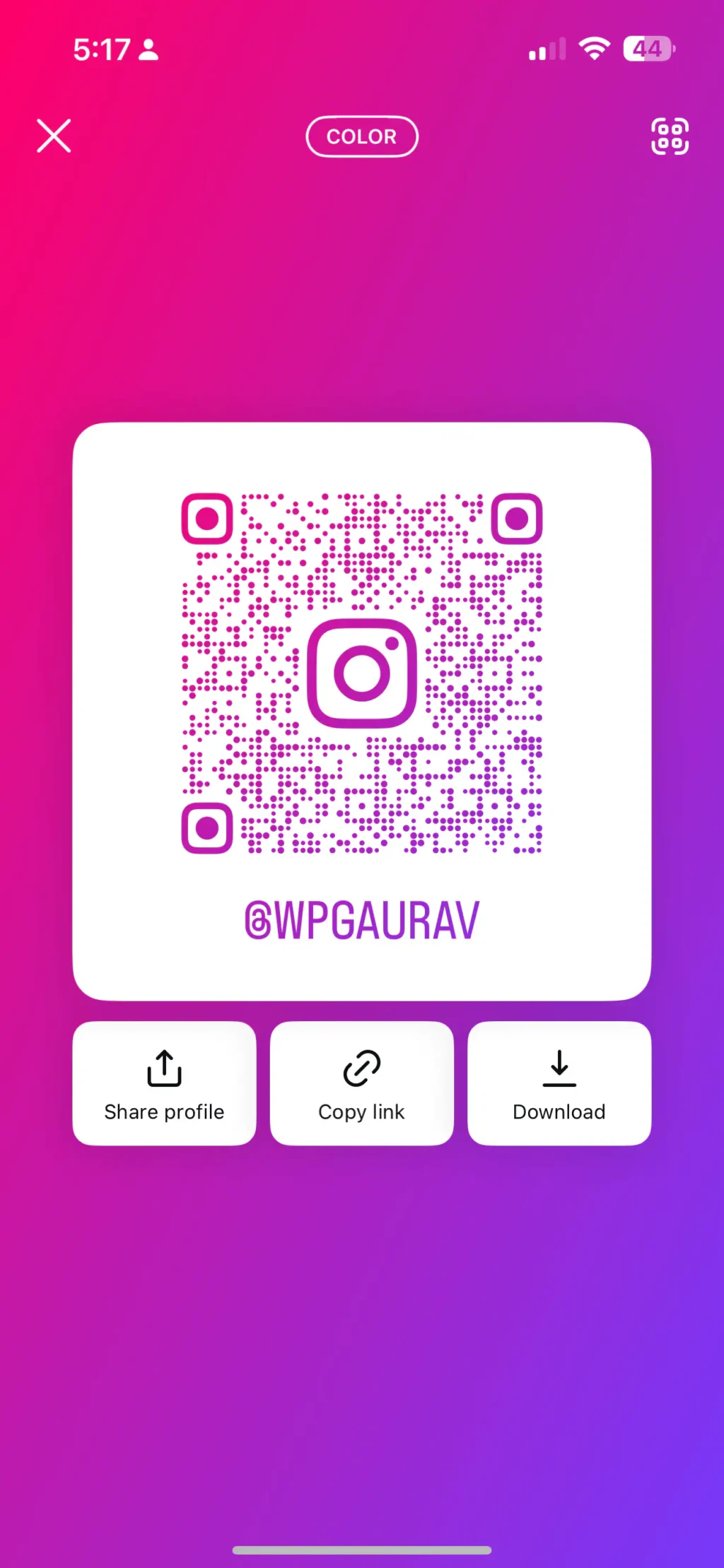 instagram QR Code Guide 5